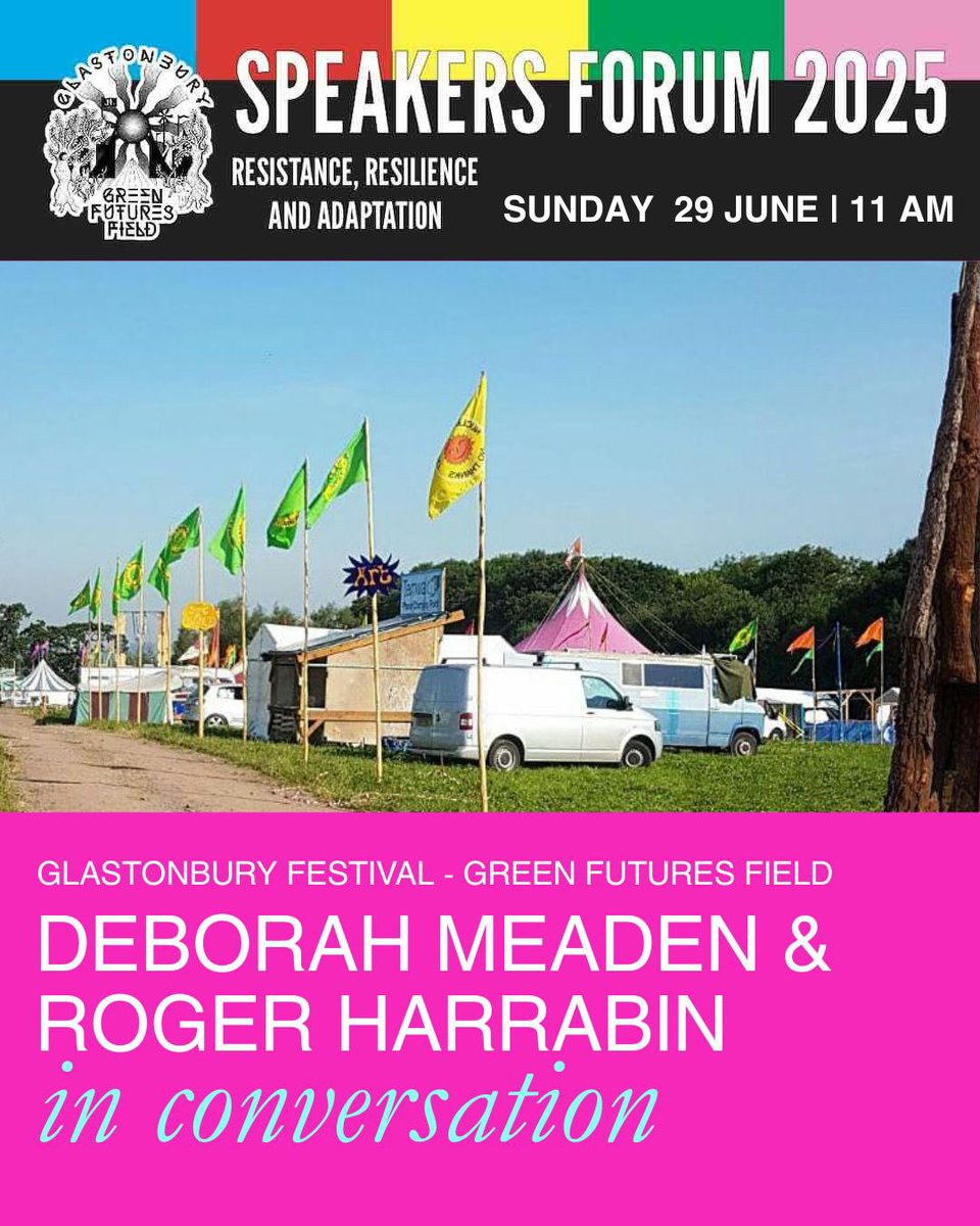 did I tell you I’m at Glastonbury this weekend? Enjoying the sounds but also chatting nature restoration, consumerism and green business. Details below although I doubt anyone already there is checking their twitter but you never know…