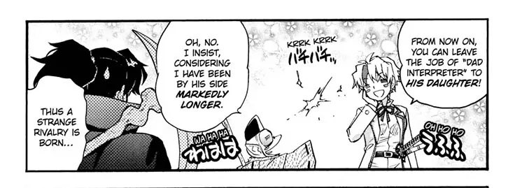 Sesshomaru doesnt really say much so he basically has 3 interpreters who understand him: Jaken his retainer, his wife Rin &amp; his daughter Towa (Setsuna is similar to him in personality 🤐😆). There’s even a rivalry between Jaken and Towa about that position 😂

#sessrin
#yashahime