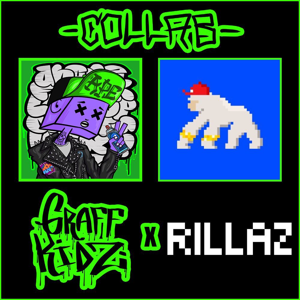 GM! 🦍 Don’t forget: ALL RILLAZ &amp; DEPIX have FCFS access to mint <a href="/stoney_eye/">StoneyEyeStudios</a>’s Graff Kidz today on <a href="/bleverxyz/">Blever</a>! 🔥