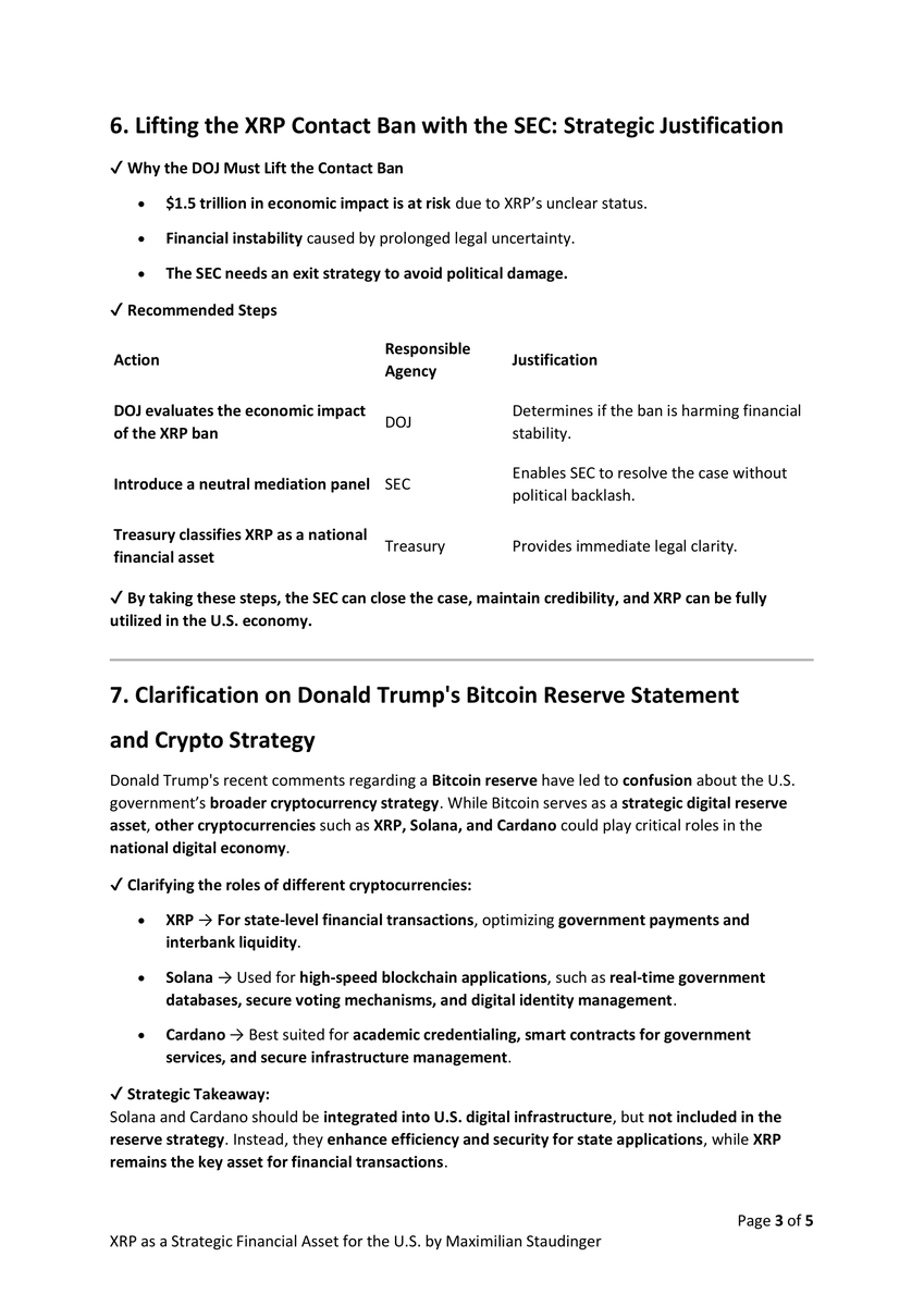 RippleXity's tweet photo. 🚨 BREAKING: #SEC Document Reveals Strategic Potential for $XRP

A U.S. Treasury proposal sent to the SEC outlines how #XRP could unlock $1.5T in capital, save billions in fees, and power a Bitcoin reserve system.

#Ripple #XRPL https://t.co/4WBhasEuZe