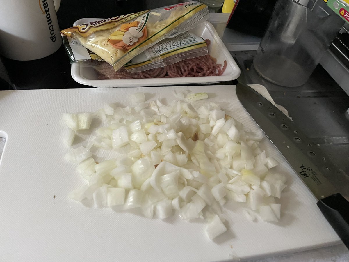 ハンバーグ作るとこだけど目がぁ〜🤣🤣🤣