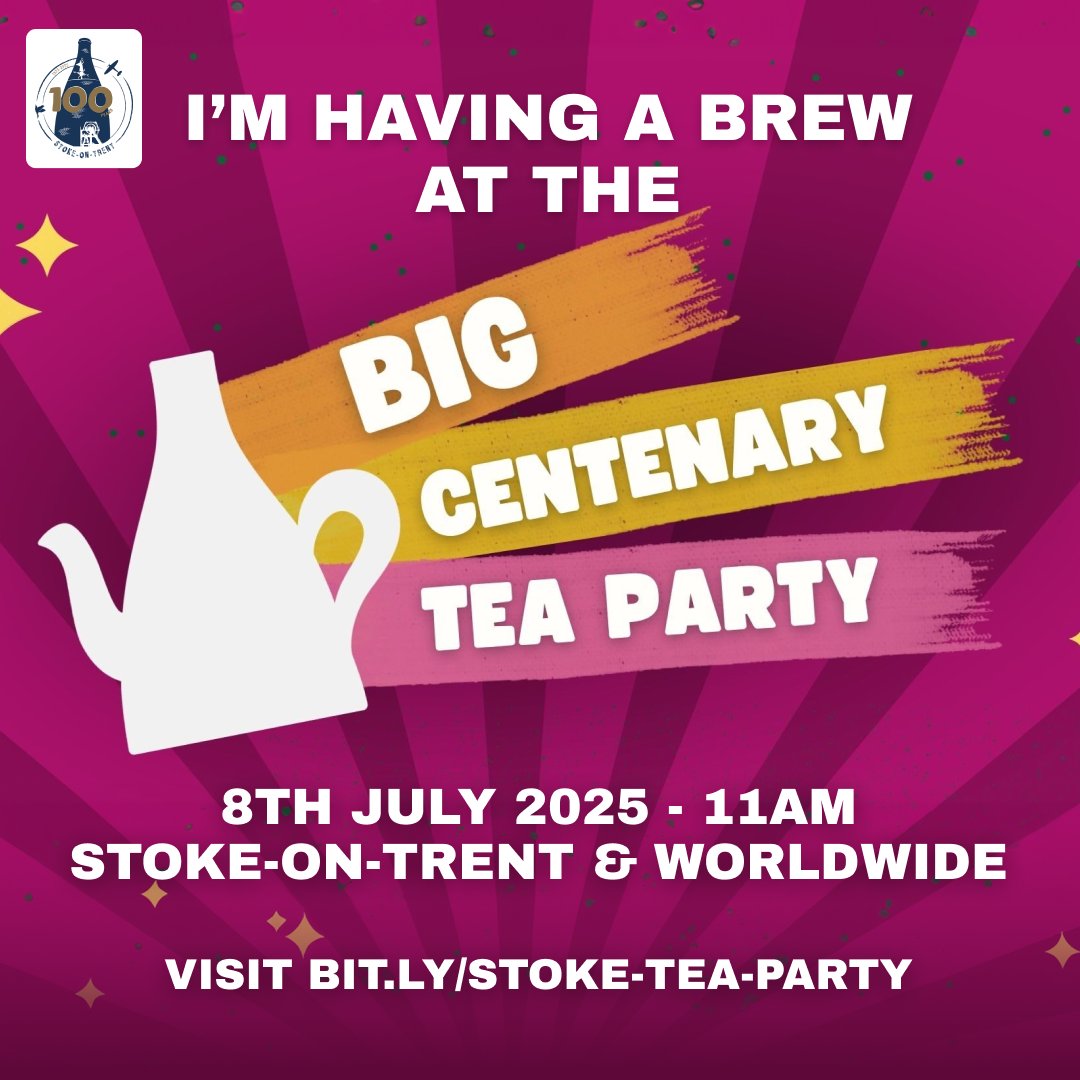 The BID are thrilled to be supporting YMCA North Staffordshire with their Big Centenary Tea Party 🫖
Join their registered hub events at Victoria Hall, Hanley and be a part of history: lnkd.in/eKDBSC-h