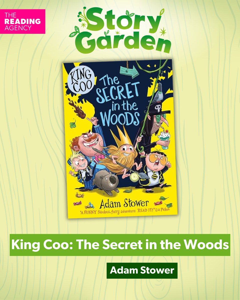 DFB_storyhouse's tweet image. ONE WEEK until the #StoryGarden blossoms in libraries across the UK, including the fantastic: King Coo: The Secret in the Woods by @adam.stower!🌼🌳
Join the #SummerReadingChallenge 2025 to discover magical books and earn exciting rewards📚
@readingagency