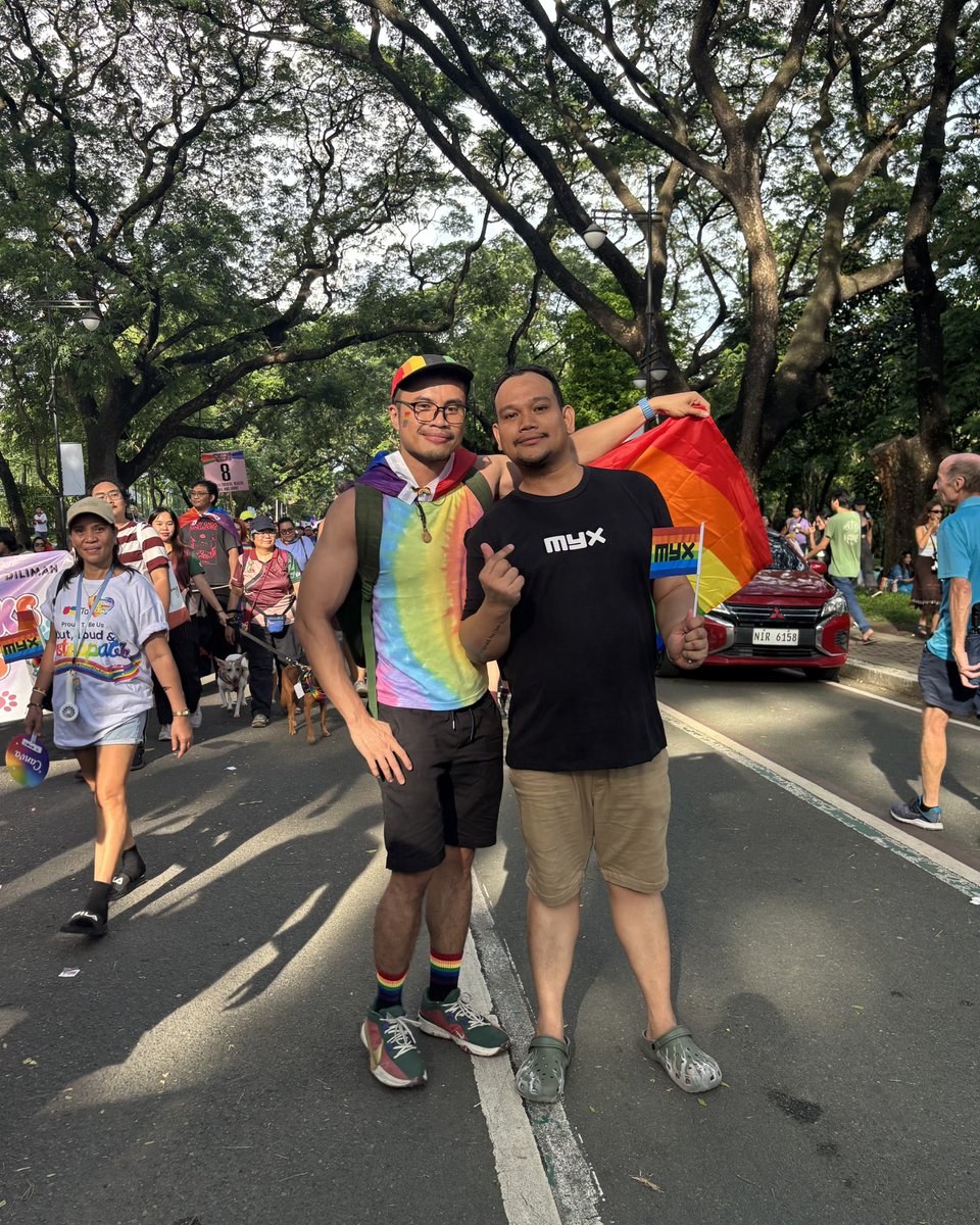 walphs's tweet photo. Happy Pride! 🏳️‍🌈 @celestecu 

#MYX #MYXGlobal #LOV3LABAN #PuksaanSaDiliman #PridePH #Akbayan #Pride #Pride2025 #PrideMonth #PrideMonth2025 https://t.co/73oorON9WP