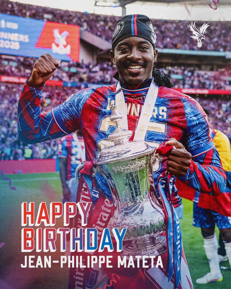 CPFC's tweet image. Missing this man kicking corner flags...

Happy Birthday, Jean-Philippe Mateta ❤️💙

#CPFC