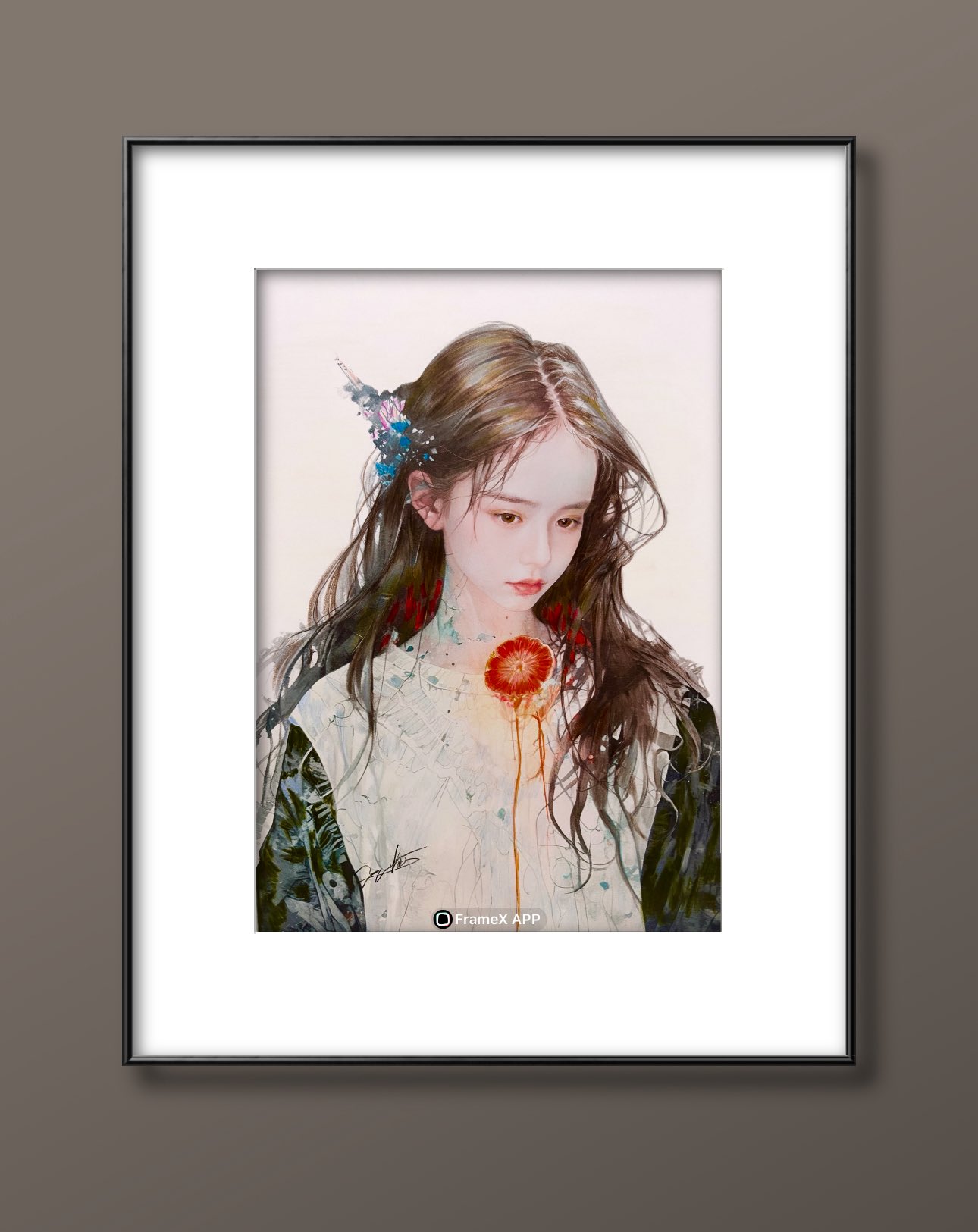 絵画 色鉛筆画 少女 まきむらゆうこ 「ピメノヴァ」 - メルカリ