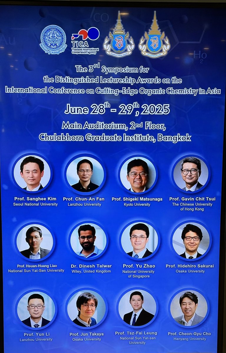 GavinCTsui's tweet image. Participating in the ACP Lectureship Awards Symposium in Bangkok at CRI