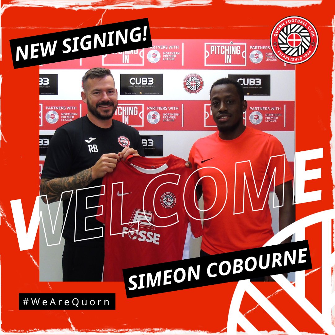 SQUAD NEWS: Cobourne Joins Reds. We're delighted to announce the signing of forward Simeon Cobourne (<a href="/simcapz1/">S6</a>), who scored 25 goals for Sporting Khalsa in the NPL Midlands last season. Full story here...

quornfc.co.uk/news/squad-new…

#WeAreQuorn #QuornFC #TheMethodists⛪ #TheReds🟥