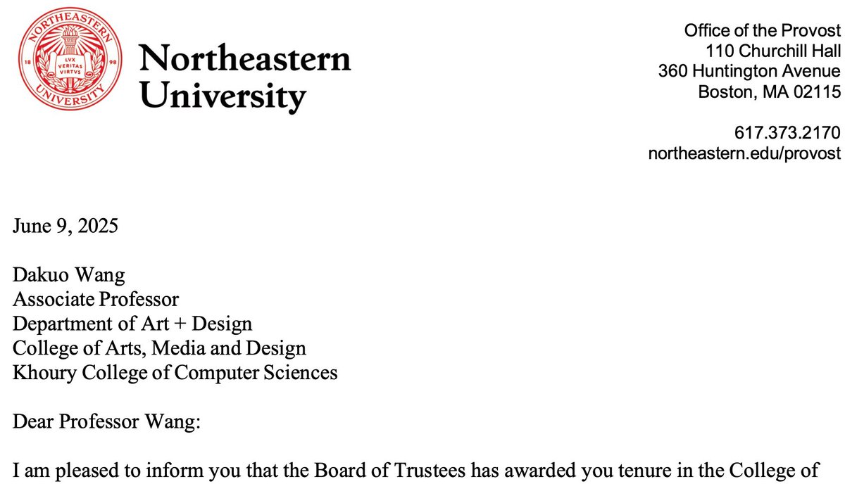Tenured at <a href="/Northeastern/">Northeastern U.</a> ! 🎉

Endless thanks to my mentors, collaborators, students, colleagues, and friends, couldn’t have done it without you. ❤️

Excited for what’s ahead. Collaboration Matters.