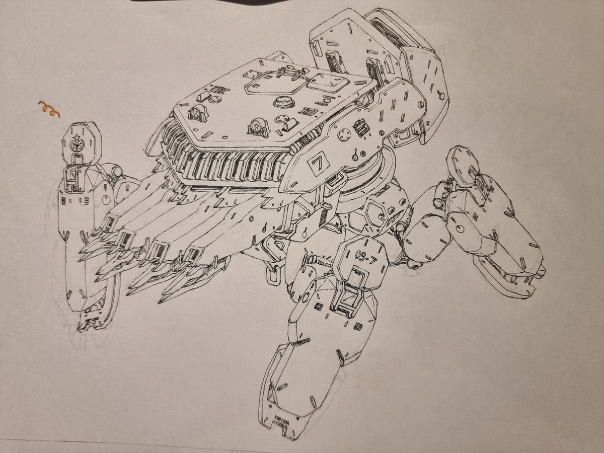 rlawodn40's tweet image. Todays doodle
Walking Tank