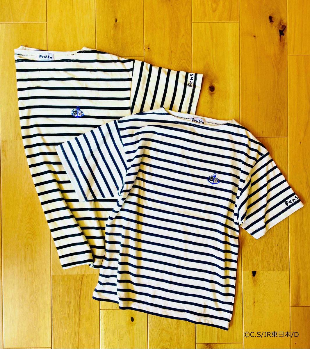 Pensta_JRCross's tweet image. \ Penstaグッズのおしらせ /
6月28日(土)発売✨
Suicaのペンギン いかり刺繍Tシャツ 4,290円(税込)
これからの暑い季節に活躍してくれそうな刺繍モチーフ⚓️のボーダーTシャツ
2サイズ展開です!
