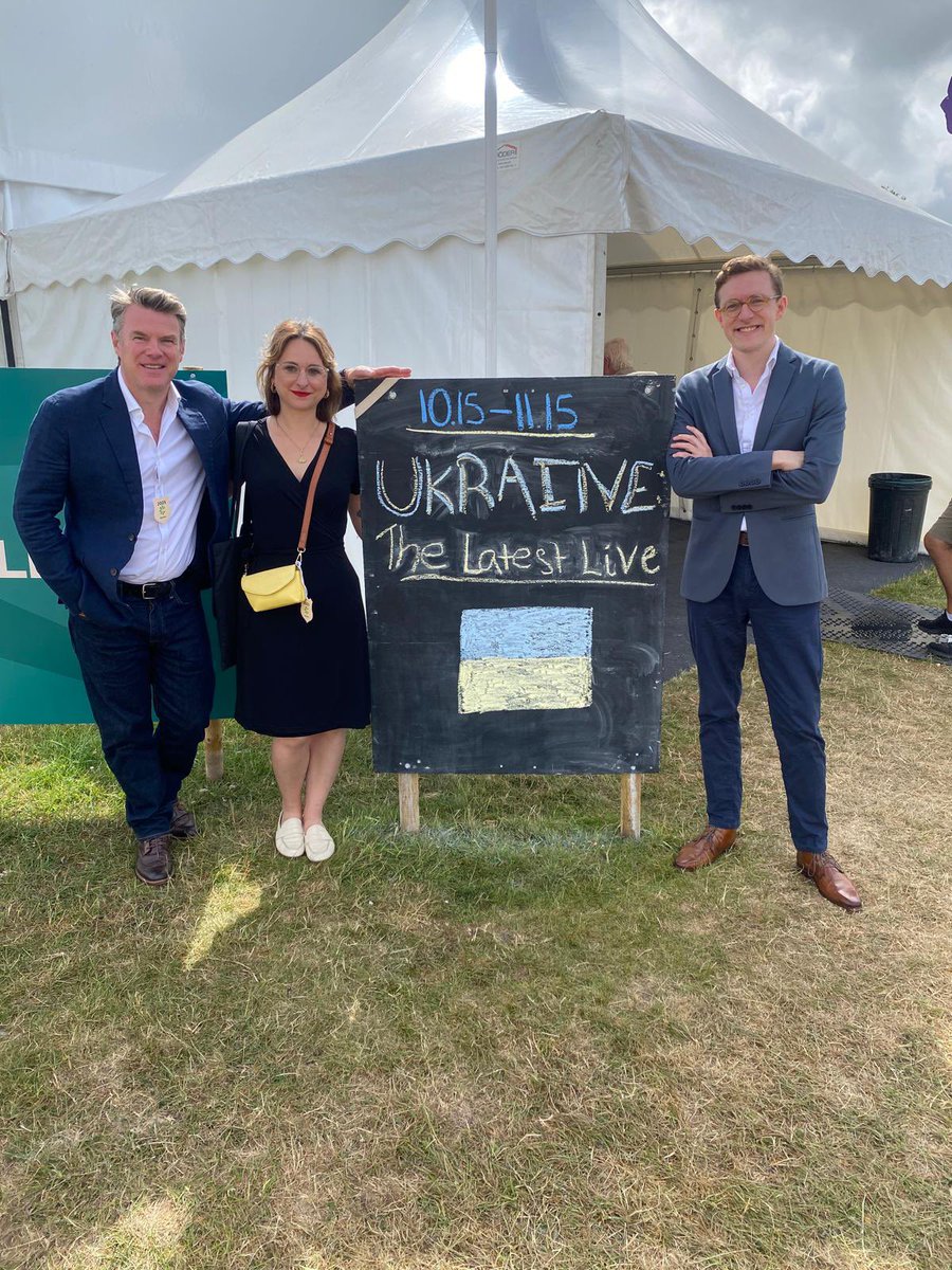 DomNicholls's tweet image. Thanks @ChalkeFestival for having us! Delighted to be able to talk to @avalaina live from Ukraine. What a fantastic audience and festival (and food stalls, beer tent!). Near Salisbury this weekend? Head over there for the last two days, it’s ace. @FrancisDearnley @adeliepjz