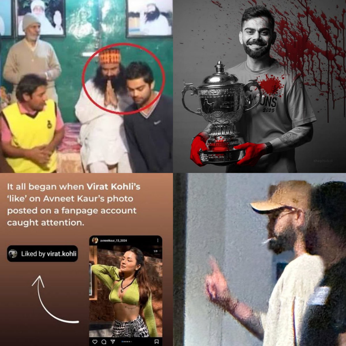 - Stalk young hot influencers and like their post
- idolize Rapi$t Ram Rahim Singh 
- Murd€rd 11 people in RCB stampede
- Run away to London to smoke secretly 

MDC Chokli is the biggest hypocrite and worst person in the world