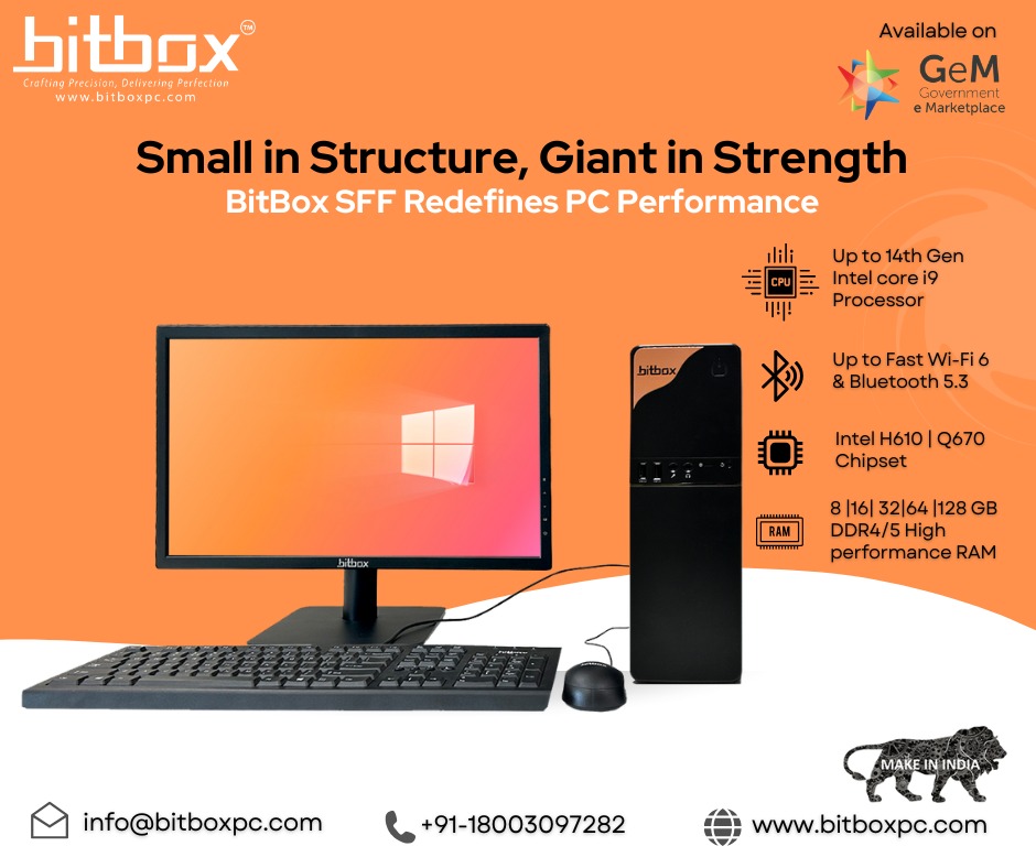 bitbox_pc's tweet image. 🖥️ Small in Structure, Giant in Strength!
The BitBox Small Form Factor (SFF) PC redefines what compact computing means – unmatched power, blazing speed, and rock-solid performance in a sleek build.

Learn more: bitboxpc.com

#BitBox #MakeInIndia #SmallFormFactorPC