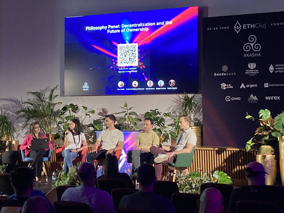 Mr. Esco | Civic BD πͺͺπ | Superteam (@cryptoesco) on Twitter photo Philosophy panel here at <a href="/ETHCluj/">ETHCluj</a>
My kind of place
<a href="/DianaStetiu/">Diana Stetiu</a>
Anders Holmbjerg Kristiansen
<a href="/stoicaxyz/">Gabriel Stoica</a>
<a href="/parseb/">Bogdan A.</a>
<a href="/ralucabailescu/">Raluca Negrea | Build21</a>
#ETH Philosophy panel here at <a href="/ETHCluj/">ETHCluj</a>
My kind of place
<a href="/DianaStetiu/">Diana Stetiu</a>
Anders Holmbjerg Kristiansen
<a href="/stoicaxyz/">Gabriel Stoica</a>
<a href="/parseb/">Bogdan A.</a>
<a href="/ralucabailescu/">Raluca Negrea | Build21</a>
#ETH