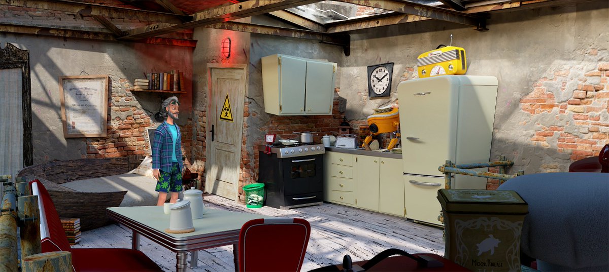 whirlightgame's tweet image. Today we take a peek inside the home of Hector, one of the two protagonists of Whirlight – No Time To Trip, our upcoming point-and-click adventure.
Curious about Hector and his wild inventions? store.steampowered.com/app/2706980/Wh…
#ScreenshotSaturday #indiegame #pointandclickadventure