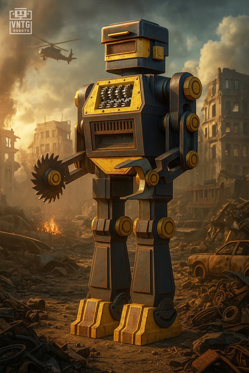 vntgrobots's tweet image. 𝗦𝗛𝗥𝗘𝗗𝗠𝗔𝗦𝗧𝗘𝗥 wasn’t built to fight fair.
Saw hand. Chest grinder. Pure chaos on legs.🤖

#VNTGRobots #Web3Gaming #SolanaNFTs #Solana #NFT #RetroMech #vintage #retrogames