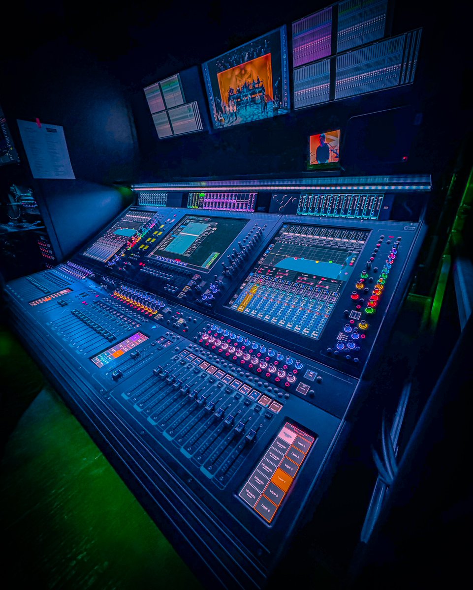 garethowensound DiGiCo Quantum 828 Cast IEMs
Mixing Console at Just For One Day London. Each
cast member wears their own Ultimate Ears UE5Pro's
Headphones with Shure PSM1000 In-Ear Packs. #sounddesigner <a href="/liveaidmusical/">Just For One Day | The Live Aid Musical</a> <a href="/JWPOnStage/">Jamie Wilson</a> <a href="/ShureUK/">Shure UK</a> <a href="/fourieraudio/">Fourier Audio</a> <a href="/stagesounduk/">Stage Sound Services</a>