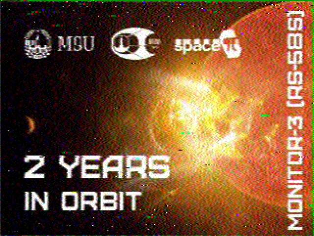 Jutahariadi's tweet image. MONITOR-3 over Bali, 2025-06-27, 14:16 UTC. 
#SSTV #RS58S #MONITOR3