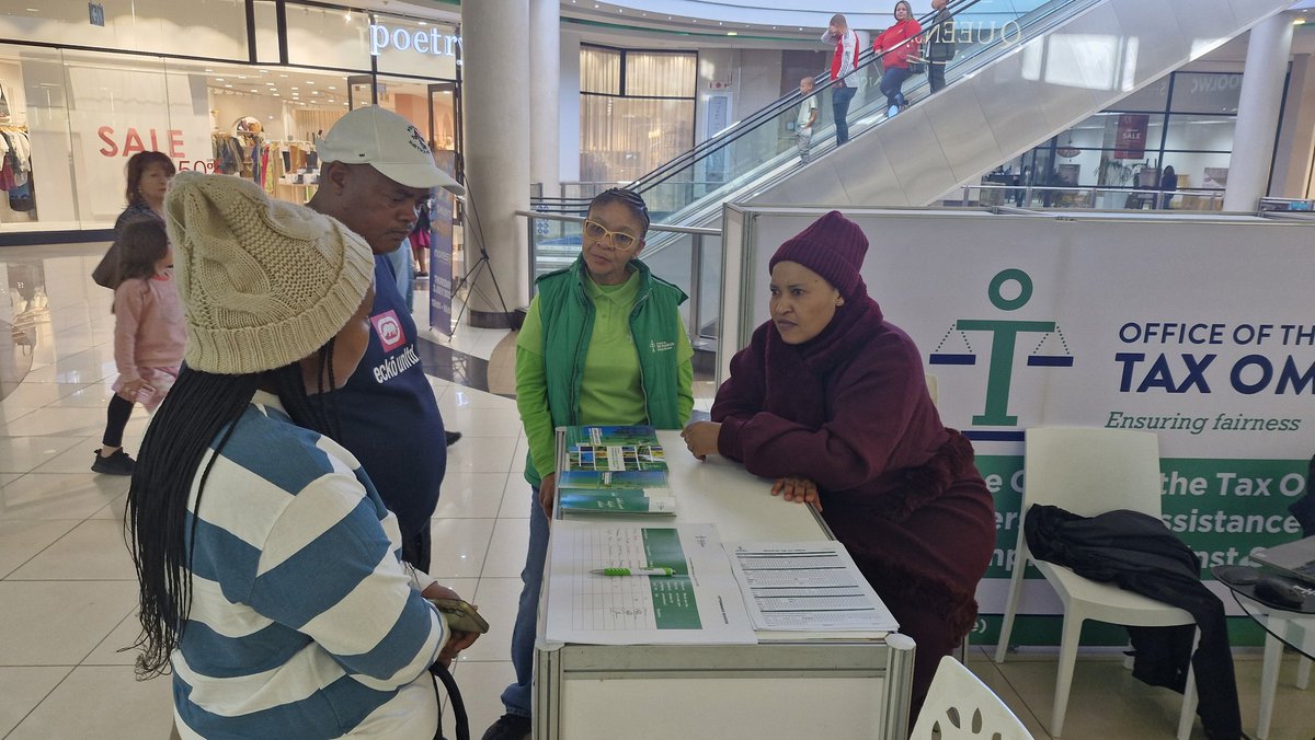 Tax Ombud Ms Yanga Mputa assisting taxpayers <a href="/hemingwaysmall/">Hemingways Mall</a> - prioritising  taxpayer services. #TaxpayersRightsMatter #eFiling #Profilehijacking