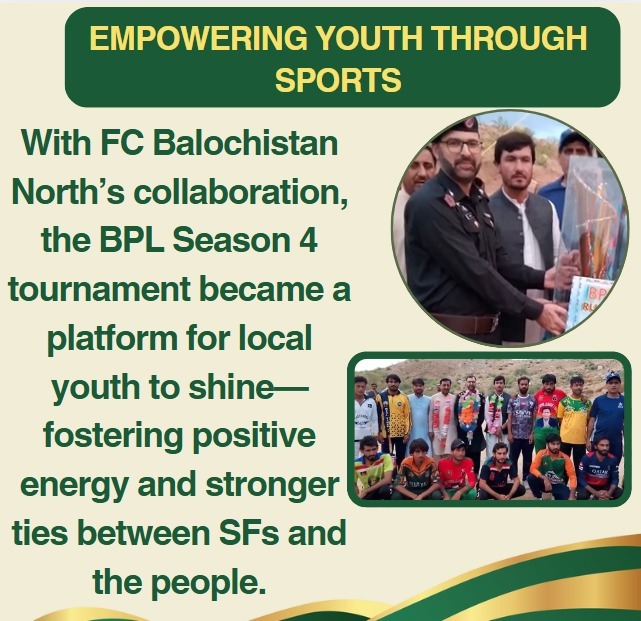 Rooh_a_Ishq's tweet image. Empowering youth through sports
With FC Balochistan North’s collaboration, the BPL Season 4 tournament became a platform for local youth to shine—

@zubairzafarm
#Balochistan
#UnityThroughSports
#YouthEmpowerment
#CommunityTogether