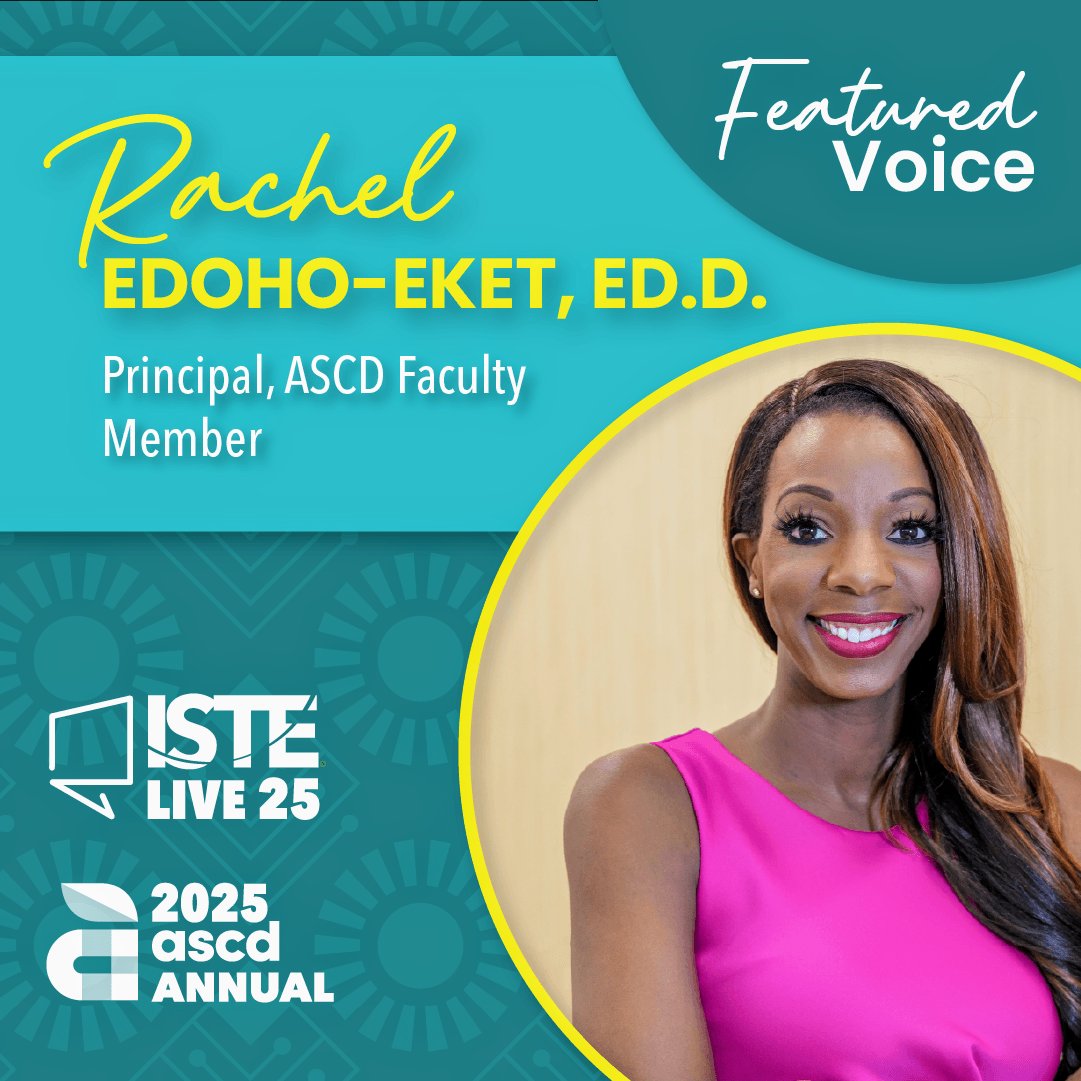 I'm honored to be a featured voice at the <a href="/ASCD/">ASCD</a>  <a href="/ISTEofficial/">ISTE</a> annual conference! I'll see you today at 12pmCST!

This session will be packed with actionable strategies you can use right away as you plan for next school year! Let's go✨️

shorturl.at/55nae
<a href="/ISTEcommunity/">ISTE+ASCD Community Leaders</a>