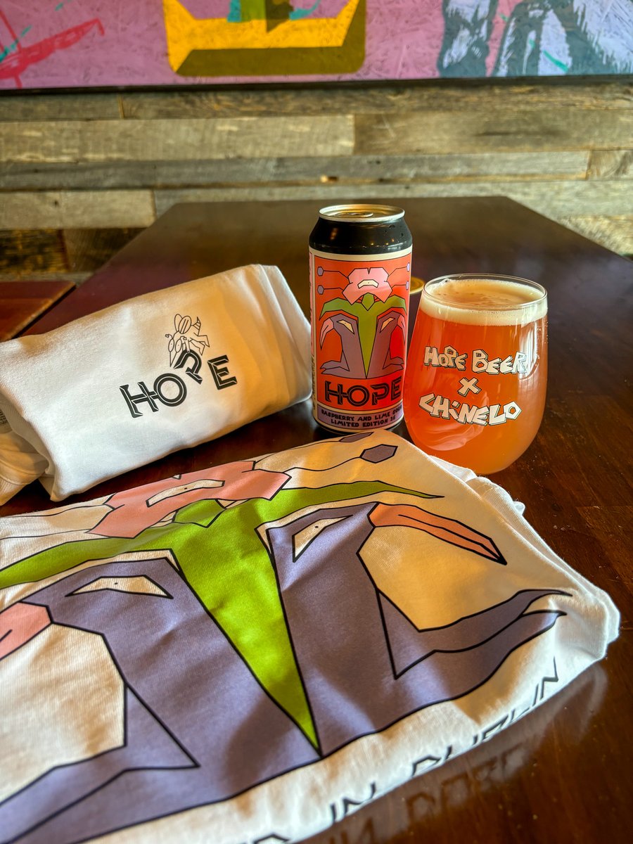Hope Beer | Dublin Craft Brewery (@hopebeerdublin) on Twitter photo Bold beer meets bold design 
We’ve teamed up with Portuguese street artist Chinelo not just for our Limited Edition No. 36 can, but also for a limited run of exclusive merch including a striking T-shirt and matching glass.
Exclusively available on the Hope Beer Website. Buy now! Bold beer meets bold design 
We’ve teamed up with Portuguese street artist Chinelo not just for our Limited Edition No. 36 can, but also for a limited run of exclusive merch including a striking T-shirt and matching glass.
Exclusively available on the Hope Beer Website. Buy now!