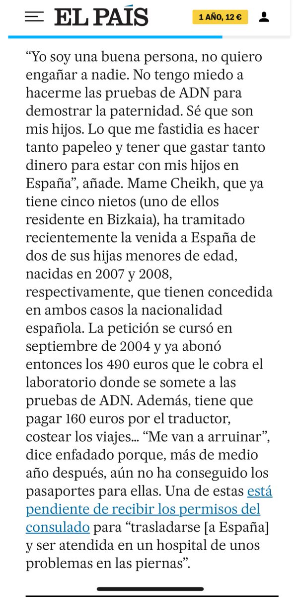 “buena persona” ser un irresponsable que tiene “veintitantos” hijos, que lleva desde 1986 en Bilbao pero no ha cotizado, sí tiene € para viajar a Senegal, para follar sin hacerse responsable de sus hijos, vivir de ayudas, y ahora querer que otros le sostengan a sus hijos 🤌🤌