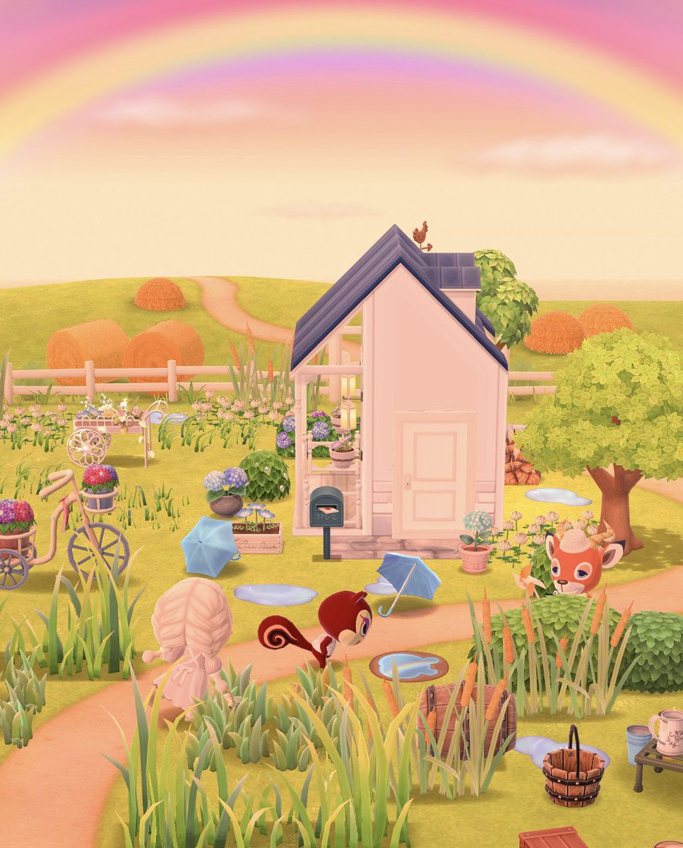 雨上がりのかえりみち☁. 𓂃˚·༊

#ポケ森コンプリート
#ポケ森レイアウト