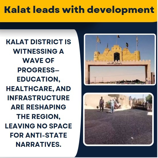 etcFatima's tweet image. Kalat leads with development
Kalat district is witnessing a wave of progress—education, healthcare, and infrastructure are reshaping the region, leaving no space for anti-state narratives.#Balochistan
#KalatRising
#DevelopmentForAll
#BuildingABetterFuture