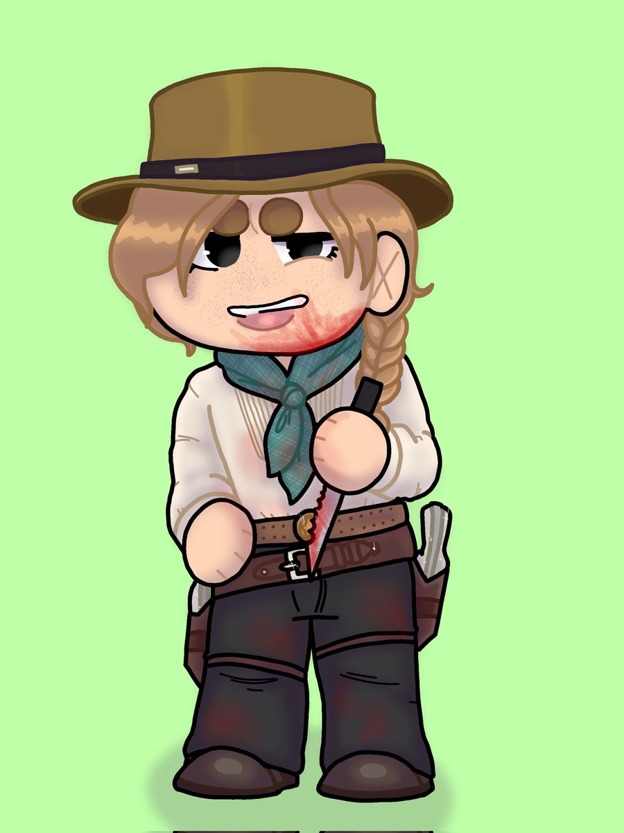 MrMilkyWiggles's tweet image. I drew lil drawings of all the gang members so here's a part one.❤️
#rdr2