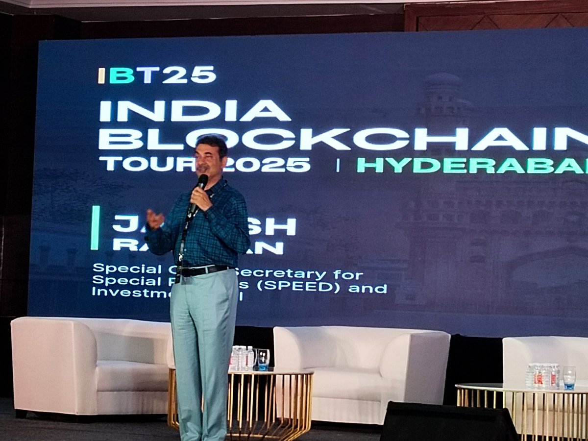 <a href="/jayesh_ranjan/">Jayesh Ranjan</a> sir <a href="/octaloopHQ/">India Blockchain Tour (IBT) | Metamorphosis 2025</a> #IBT2025 #IBT25 <a href="/hyderabaddao/">Hyderabad DAO</a>