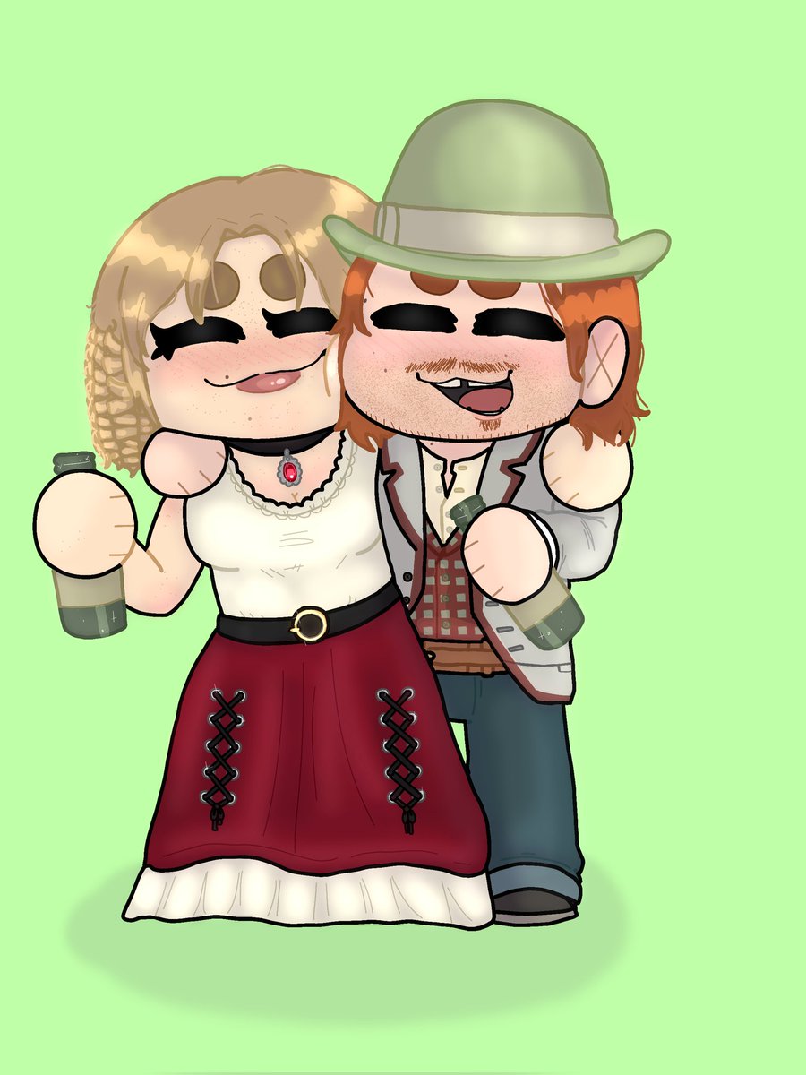 MrMilkyWiggles's tweet image. Part three of the lil drawings of the gang members.❤️
#rdr2