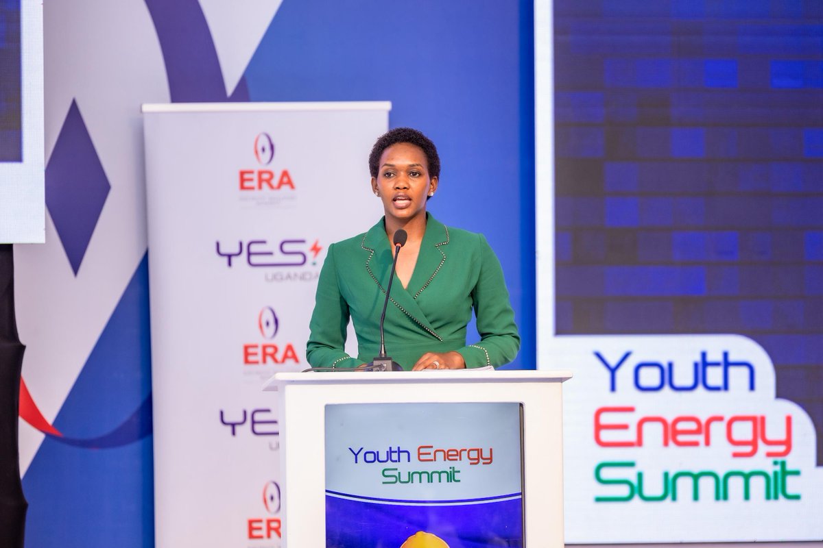 GovUganda's tweet image. “Being young should not just count for the statistics; it should be an asset and an engine of transformation. You are not leaders of tomorrow, you are leaders of today whose ideas and technologies will define Uganda’s energy future.”-@PNyamutoro 
#AES2025