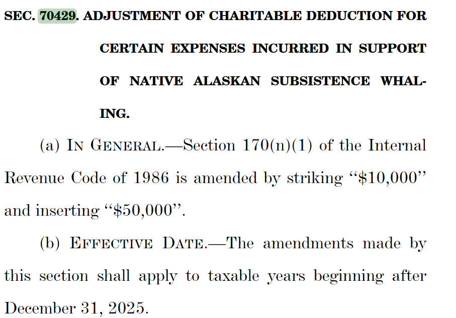 doug_sword's tweet photo. Alaskan fisheries and subsistence whaling gets two last-minute adds to the Senate's tax title @TaxNotes #taxes https://t.co/yBlqQnuvMI