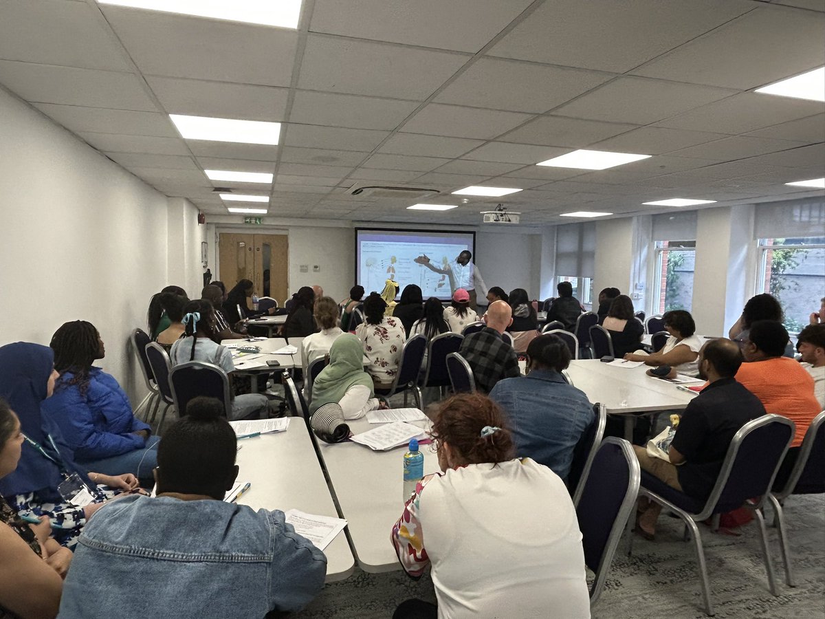 The legend that is <a href="/actionheroteach/">Karl C. Pupé FRSA</a> at our <a href="/NEUnion/">National Education Union</a> <a href="/LNYeducators/">NEU London New & Young Educators</a> day conference. What a great session on why trauma informed practice matters.