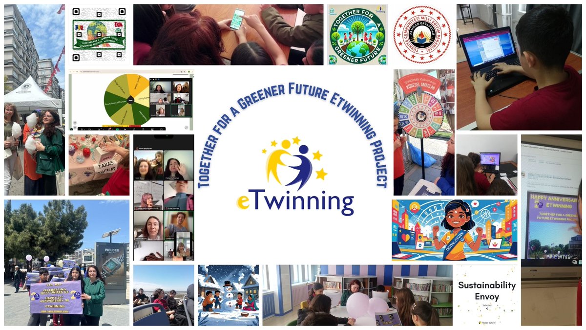 Seçil Sezen #ClimateActionEdu (@seilsezen1) on Twitter photo “Together for a Greener Future” project, students from different countries worked together, learned about climate change, accepted differences, and shared ideas. They used digital tools and got to know new cultures while dreaming of a greener and kinder world. <a href="/eTwinningDestek/">eTwinning Projects Dissemination</a> “Together for a Greener Future” project, students from different countries worked together, learned about climate change, accepted differences, and shared ideas. They used digital tools and got to know new cultures while dreaming of a greener and kinder world. <a href="/eTwinningDestek/">eTwinning Projects Dissemination</a>