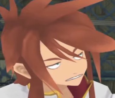 Demonpizzaidc's tweet image. People asking for a remake of tales of the abyss feels so strange to me because I don’t understand how a remake would capture the facial expressions characters were doing in that game