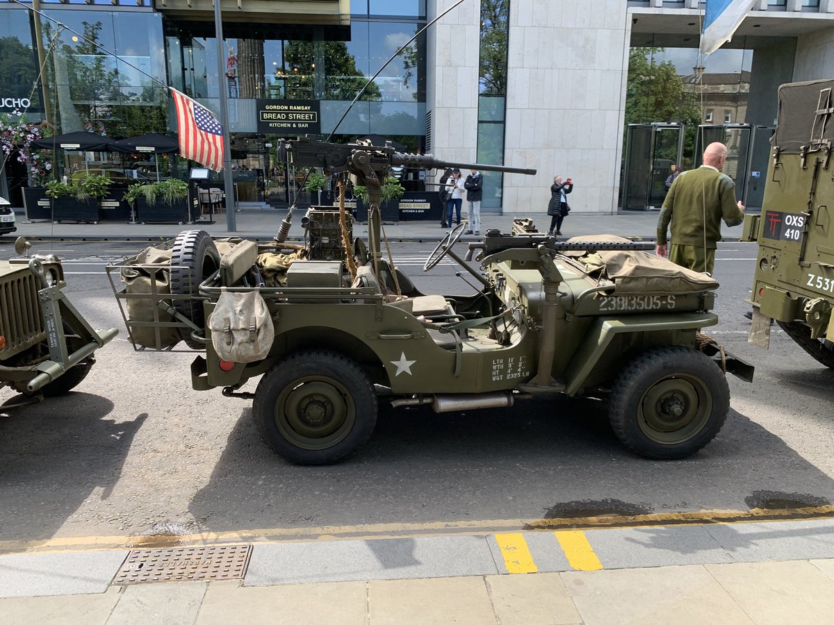 Some impressive vintage military vehicles at Edinburgh’s Armed Forces Day Parade. Currently sitting in St Andrew Square