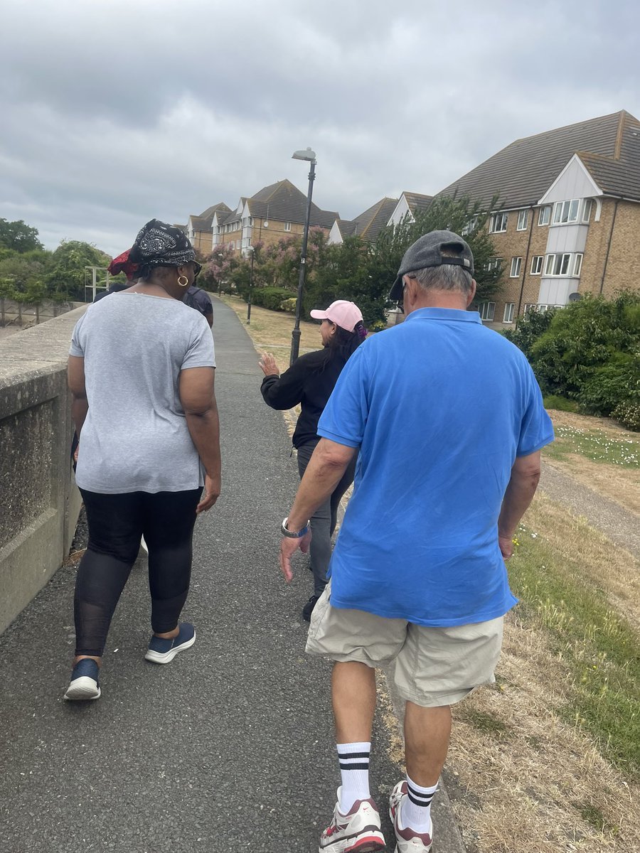 nafhealth's tweet photo. This morning’s group 5k walk and fitness session was an absolute delight! The refreshing breeze made it even better, defying the hot weather predictions. 🌤️
📍 Meet:8:20AM
🏃🏾♀️ Take-off: 8:30AM
🍎 Nutrition Workshops: Thurs. 6:30PM
#EatBetterEatCheaper
#WalkWithUs
#MovementIsGain https://t.co/KiDu61Oakf