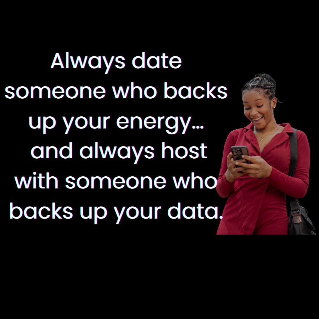 CloudpapHQ's tweet image. Always date someone who backs up your energy…
and always host with someone who backs up your data.

We do both at Cloudpap 😏
#CloudHumor #DataLove
