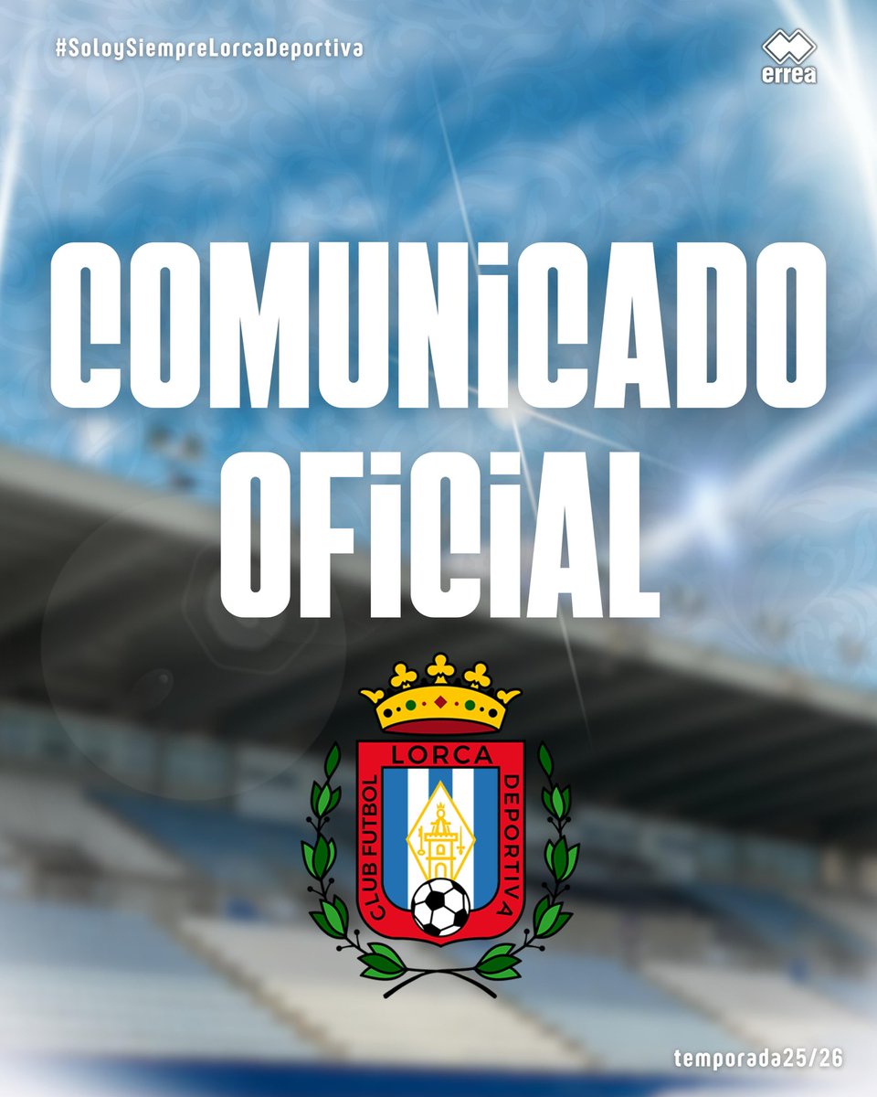 COMUNICADO OFICIAL |

➡️ El 𝗖𝗙 𝗟𝗢𝗥𝗖𝗔 𝗗𝗘𝗣𝗢𝗥𝗧𝗜𝗩𝗔 formaliza la adquisición total de la 𝗖𝗔𝗡𝗧𝗘𝗥𝗔 𝗟𝗢𝗥𝗖𝗔 𝗗𝗘𝗣𝗢𝗥𝗧𝗜𝗩𝗔. Un hecho histórico que refuerza nuestro proyecto de 𝙥𝙧𝙚𝙨𝙚𝙣𝙩𝙚 𝙮 𝙛𝙪𝙩𝙪𝙧𝙤.

lorcadeportiva.es/comunicado-ofi…