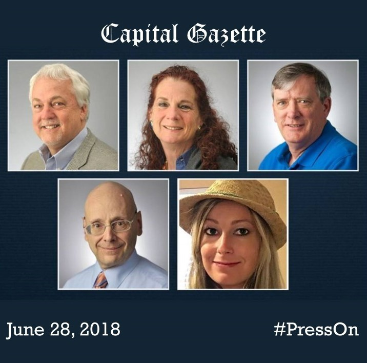 Remembering the five precious lives we lost seven years ago today, and honoring the resolve of Capital Gazette and our community to #PressOn.
#robwendijohngeraldrebecca