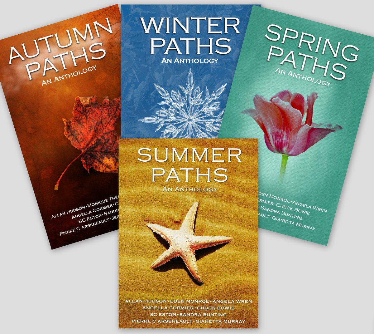 ⭐⭐⭐⭐⭐ Four miscellanies of great stories from the #SeasonalCollective. 'There's something for everyone in these fabulous collections.' Check them out... mybook.to/EMmb 

📚📔#ShortStories #JamesetMoi
