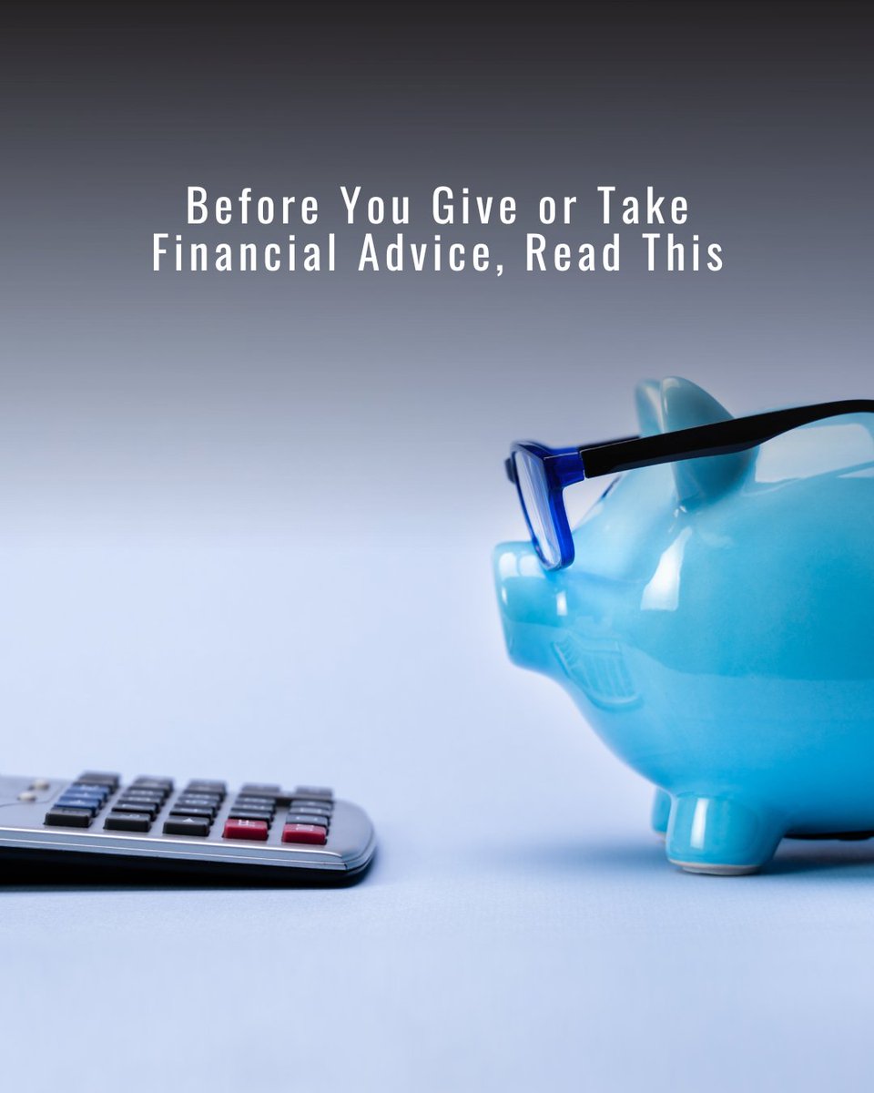 Whether we mean to or not, we all do it at some point in our lives--give or take financial advice that may be ill-informed. Read our newest blog post to learn what to watch for when taking financial advice and what risks exist for giving it to others.

blogs.uofi.uillinois.edu/view/7550/8628…