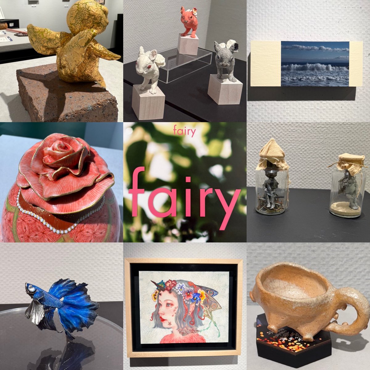 the3rdline_of_D's tweet photo. 4日目も無事終了しました。
明日もよろしくお願いいたします。

 #fairy展
会期：2025年6月25日（水）〜7月1日（火）※最終日は16時閉場
会場： #松坂屋上野店　7階　#アートスペース
出展者： #𫝆井完眞 #大島利佳 #黒田恵枝
 #前田恭兵 #山田勇魚 #吉村茉莉
 #Dの3行目

 #art #芸術 https://t.co/ORMOZP0US4