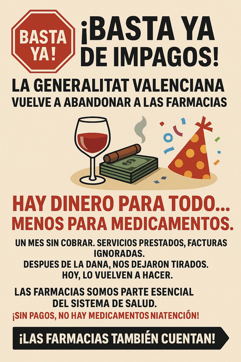 #nopagatusmedicinas <a href="/Fefefarmacia/">FEFE</a>  <a href="/Monica_Garcia_G/">Mónica García</a> <a href="/rut_merino/">Ruth Merino</a> <a href="/laSextaColumna/">laSexta Columna</a> <a href="/AlRojoVivo/">Al Rojo Vivo</a> <a href="/HerreraenCOPE/">Herrera en COPE</a> @carlos_mazon_ <a href="/sanchezcastejon/">Pedro Sánchez</a> <a href="/Santi_ABASCAL/">Santiago Abascal 🇪🇸</a> <a href="/ppopular/">Partido Popular</a> <a href="/vox_es/">VOX 🇪🇸</a> <a href="/PSOE/">PSOE</a>