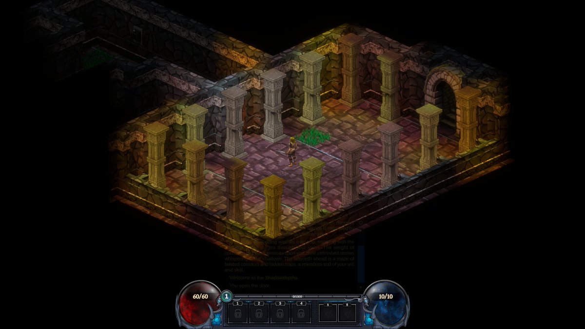 Dark_Gnosis's tweet image. Exploring possibilities with column decorations #roguelike #turnbased #screenshotsaturday #indiegame #indiedev #gamedev #rpg #gaming