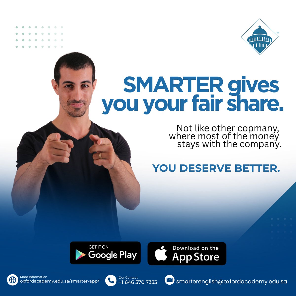 SmarterEnglish_'s tweet image. Tired of teaching apps that keep most of your earnings?
At SMARTER, you get your fair share — no middlemen, no hidden cuts.
💸 Fair pay. Real students. Better teaching experience.
📲Start now: oxfordacademy.edu.sa/smarter-app
#TeacherLife #EdTech #ESLTeachers #SideHustle #FreelanceTutors
