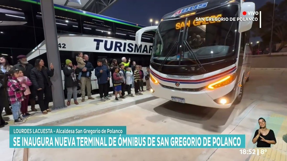 BuenasUruguay's tweet photo. 🇺🇾TACUAREMBÓ | Se realizó la inauguración de la nueva terminal de ómnibus de San Gregorio de Polanco.
➕ℹ️https://t.co/ftguSu65W5 https://t.co/Ow5zlnZuxW